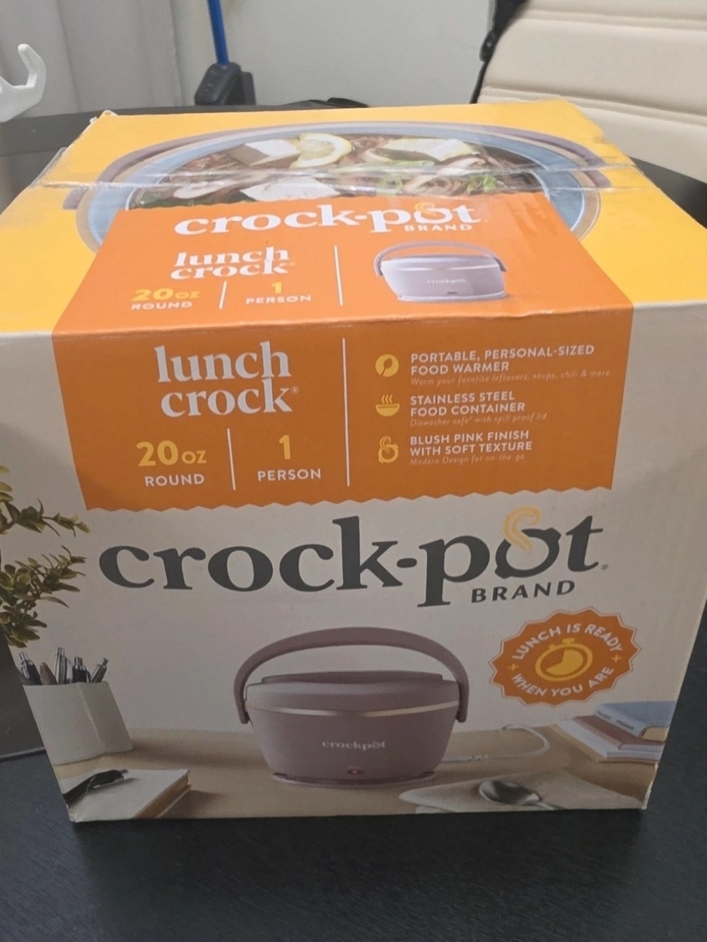 Crock-Pot Lunch Crock 20oz Portable Food Warmer - Blush Pink